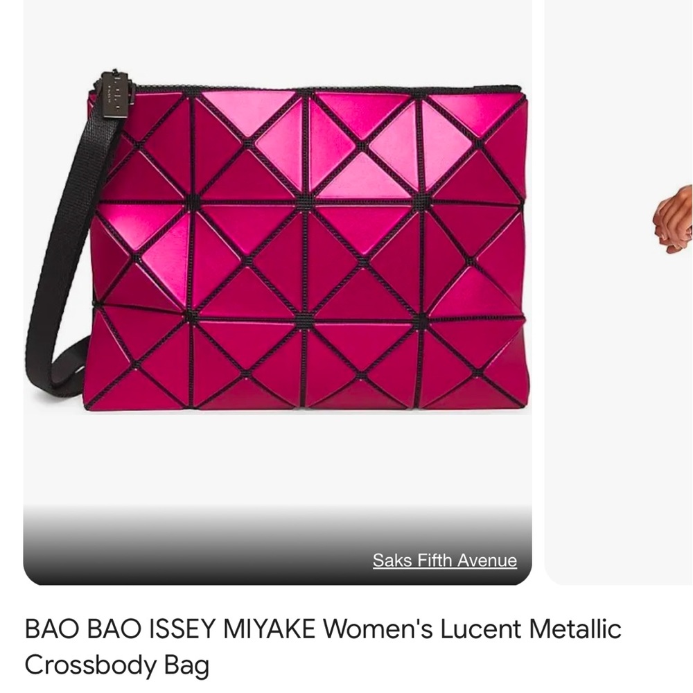 BAO BAO ISSEY MIYAKE Women's Lucent Metallic Crossbody Bag brand new !